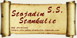 Stojadin Stankulić vizit kartica
